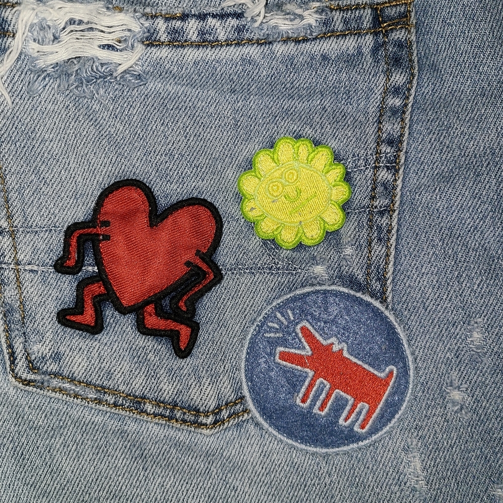 American Eagle X keith haring size 14 MOM jeans